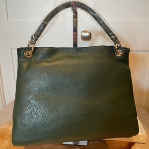 Mark & Graham BYO Bag Green Leather NWT